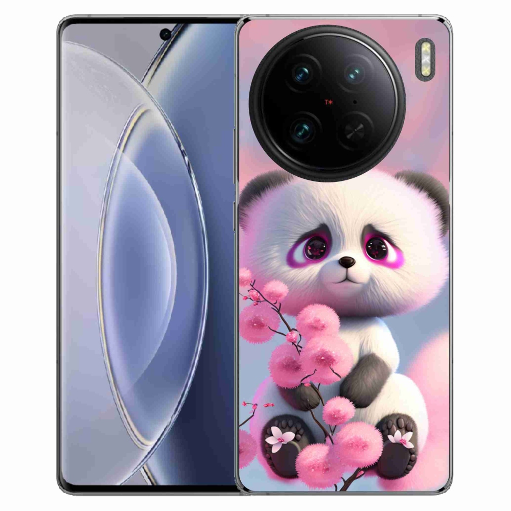 Gél borítás mmCase a Vivo X90 Pro készülékhez - aranyos panda 1