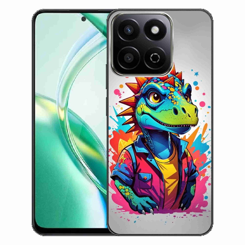 Zselés borító mmCase a Honor 200 Smart 5G készülékhez - színes dinoszaurusz