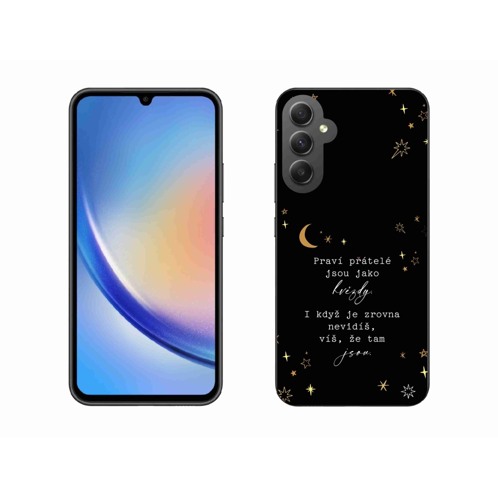 Gél borítás mmCase Samsung Galaxy A34 5G - idézem 6 fekete háttér