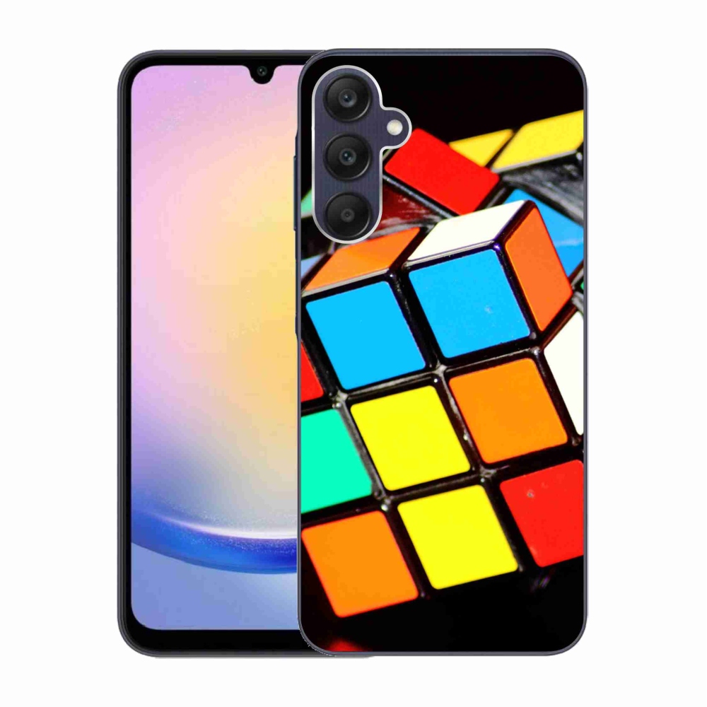 Gél tok mmCase Samsung Galaxy A25 5G - Rubik-kocka számára