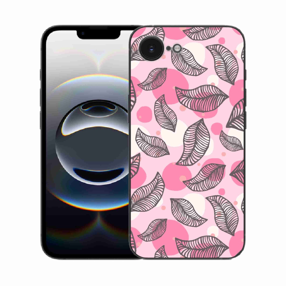 Zselés borítás mmCase iPhone 16e készülékhez - rajzfilmes hulló levelek