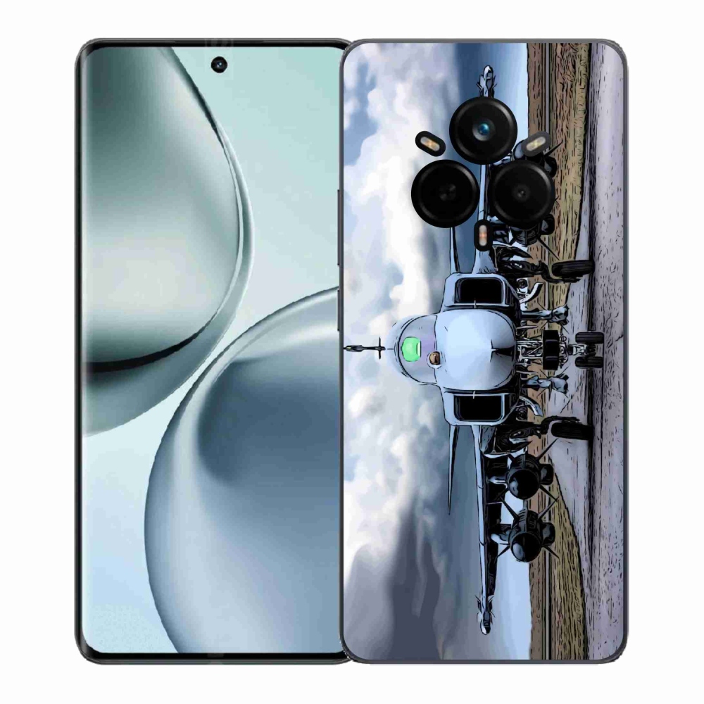 Gél borítás mmCase a Realme 14 Pro 5G számára - katonai repülőgépek