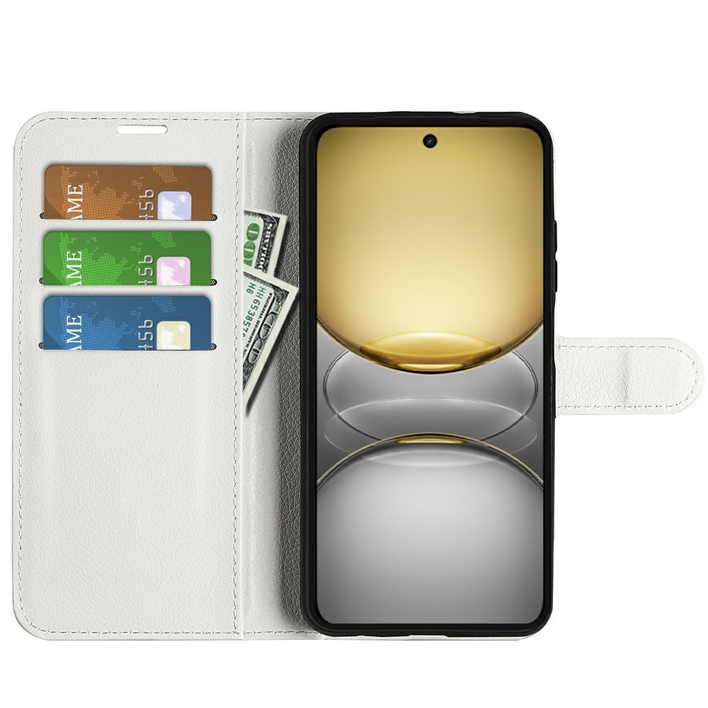 Litchi könyvtáska a Realme C75 készülékhez - fehér