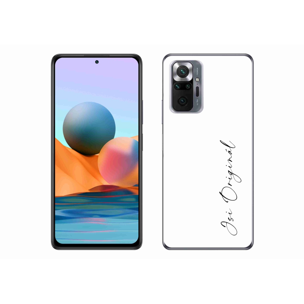 Gél borító mmCase a Xiaomi Redmi Note 10 Pro - te vagy az eredeti fehér háttérrel