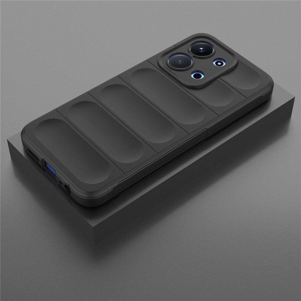 Rugg tartós zselés tok Xiaomi Redmi 15C 4G (171mm)/Poco C85 4G (171mm) - fekete