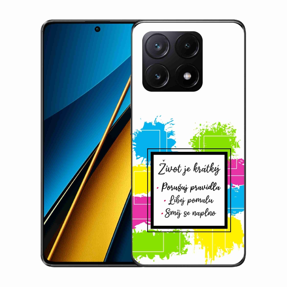 Gél borítás mmCase a Xiaomi Poco X6 Pro 5G számára - idézem 5 fehér háttér