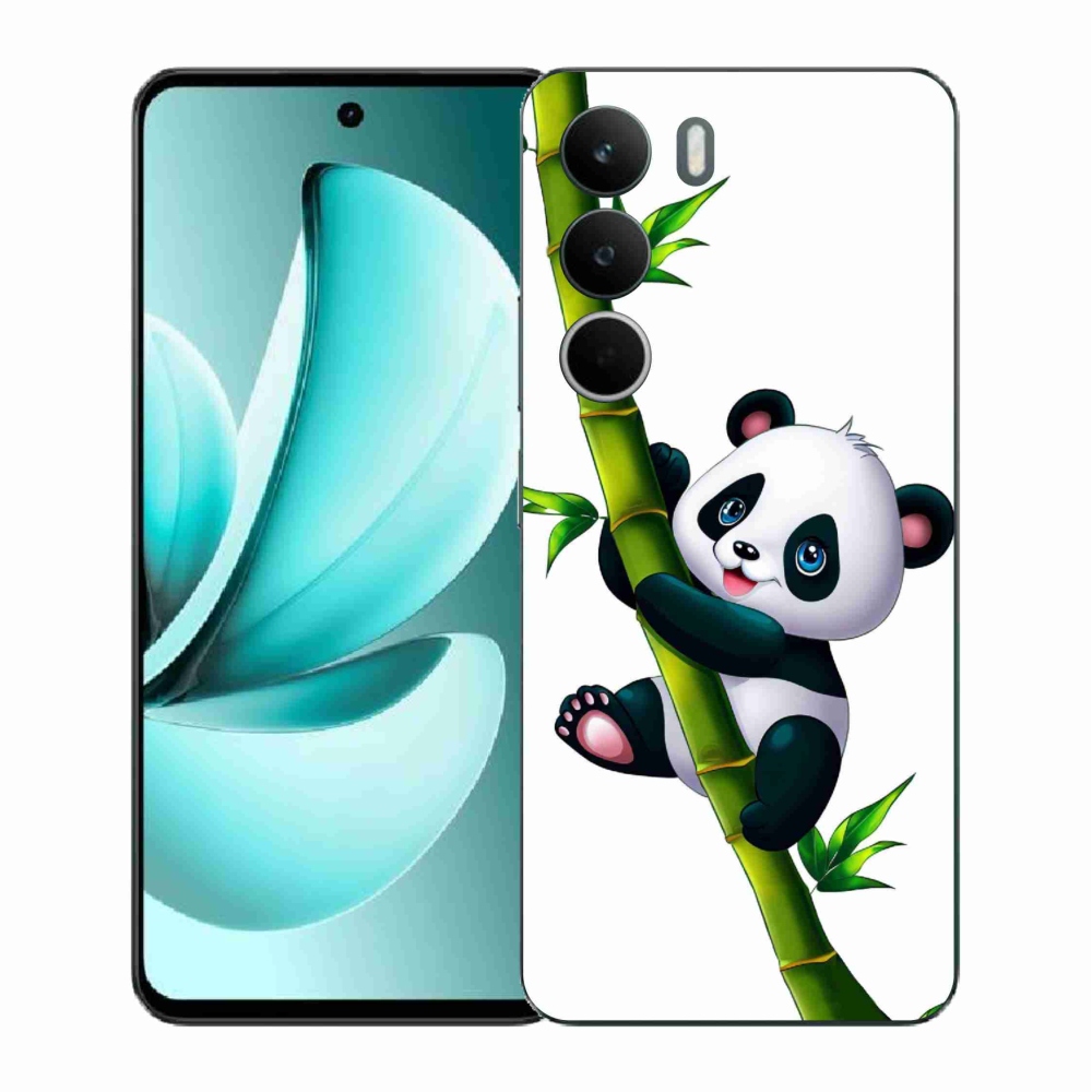 Gél borítás mmCase a Realme C71 készülékhez - bambusz pandával