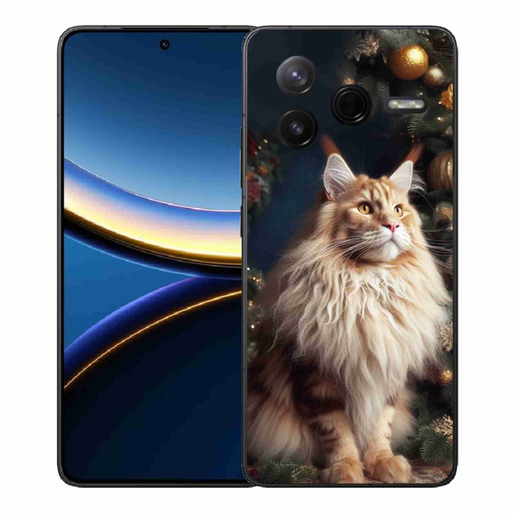 Gél borítás mmCase a Xiaomi Poco F7 Pro számára - macska a fánál