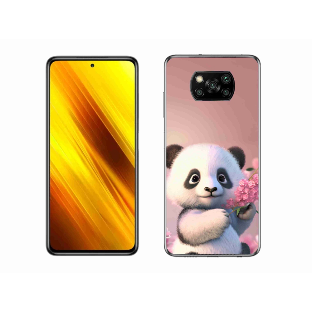 Gél borítás mmCase a Xiaomi Poco X3-hoz - aranyos panda