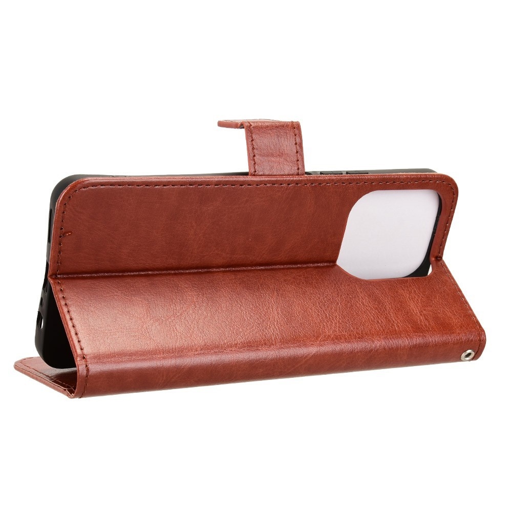 Őrült könyvtáska Realme Note 70T-hez - barna