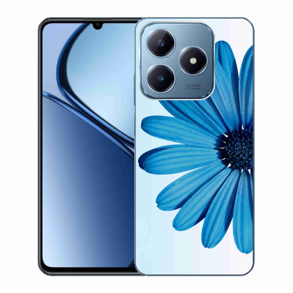 Gél tok mmCase a Realme C63 készülékhez - kék százszorszép