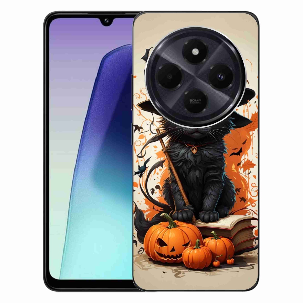 Gél borítás mmCase a Xiaomi Redmi 14C/Poco C75 számára - cat wizard