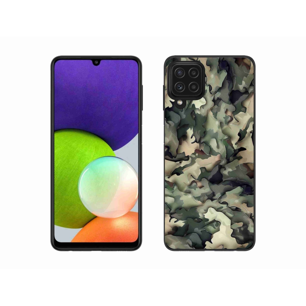 Zselés borítás mmCase Samsung Galaxy A22 4G - terepszínű minta 9