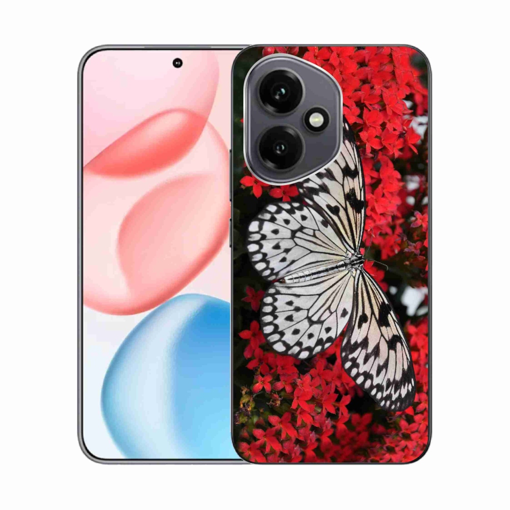 Zselés borító mmCase a Honor 400-hoz - fekete-fehér pillangó 1