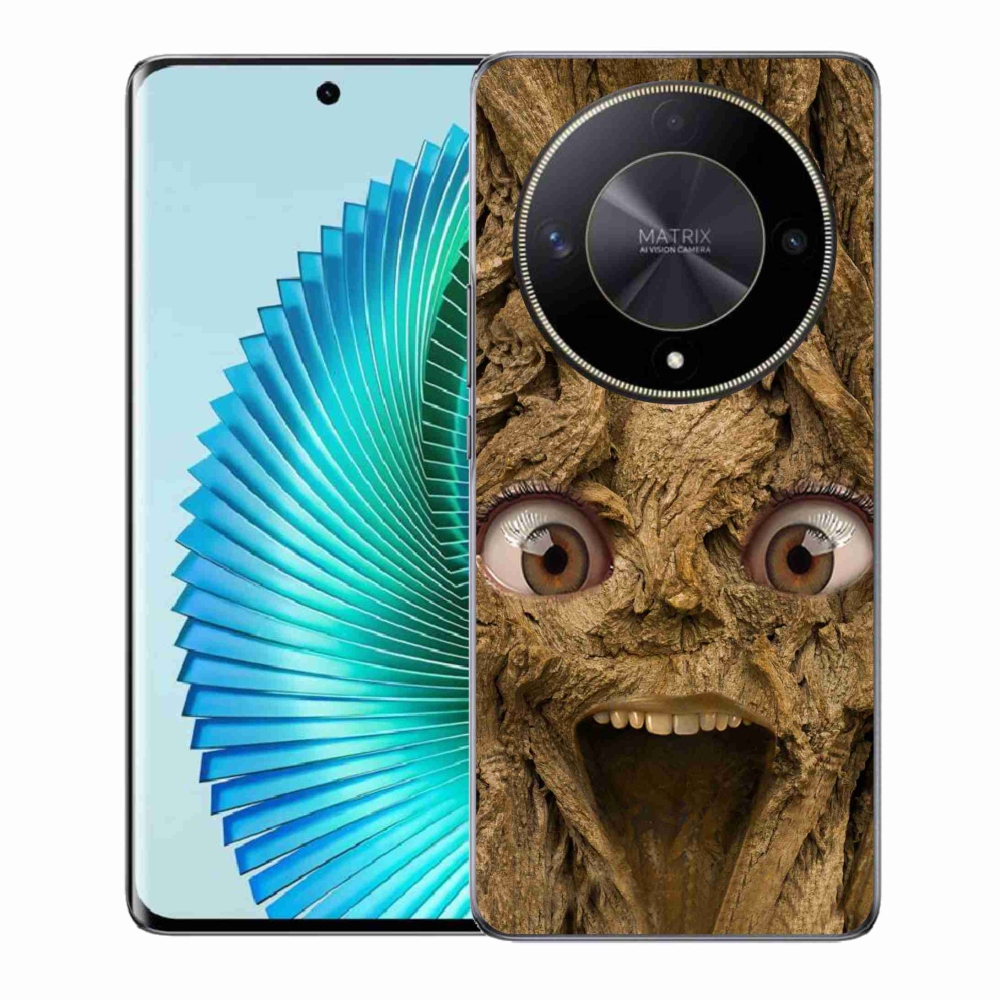 Gél borító mmCase a Honor Magic 6 Lite 5G számára - boldog fa szemekkel