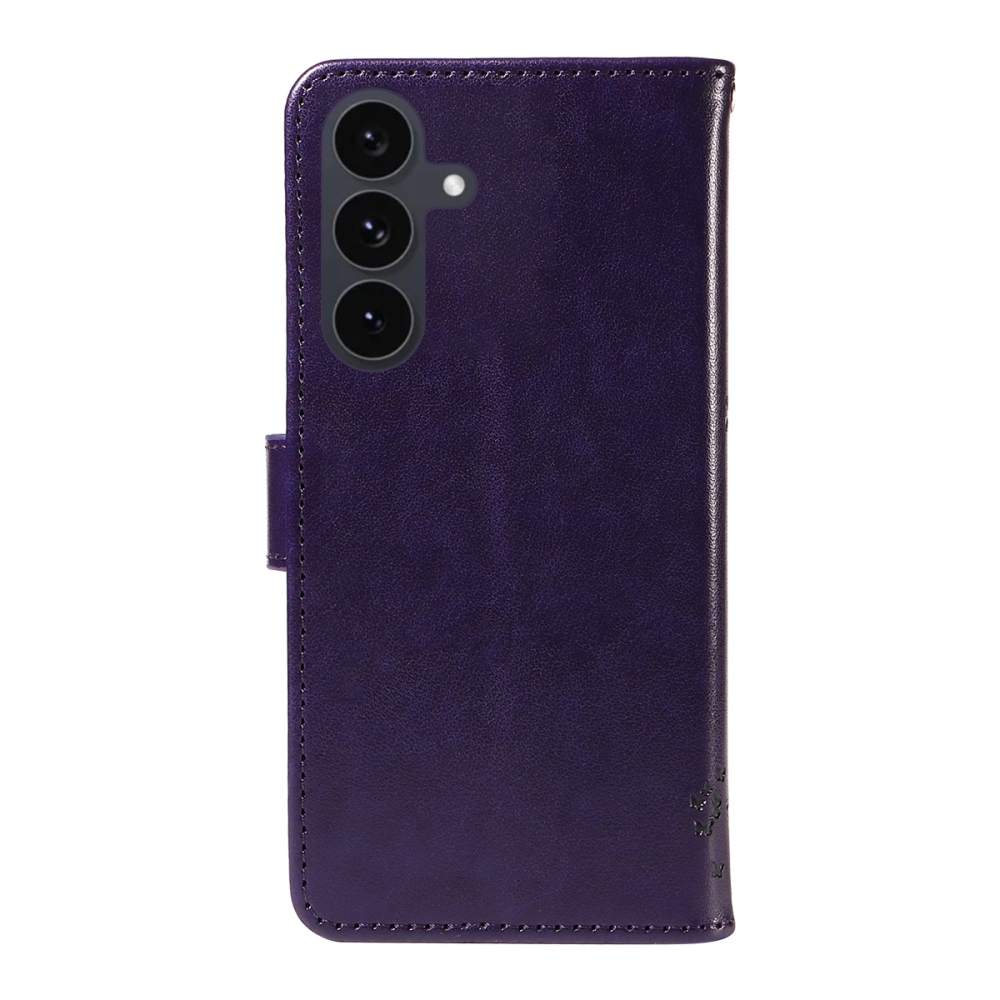 Fák könyve tok Samsung Galaxy S25 FE - sötétlila