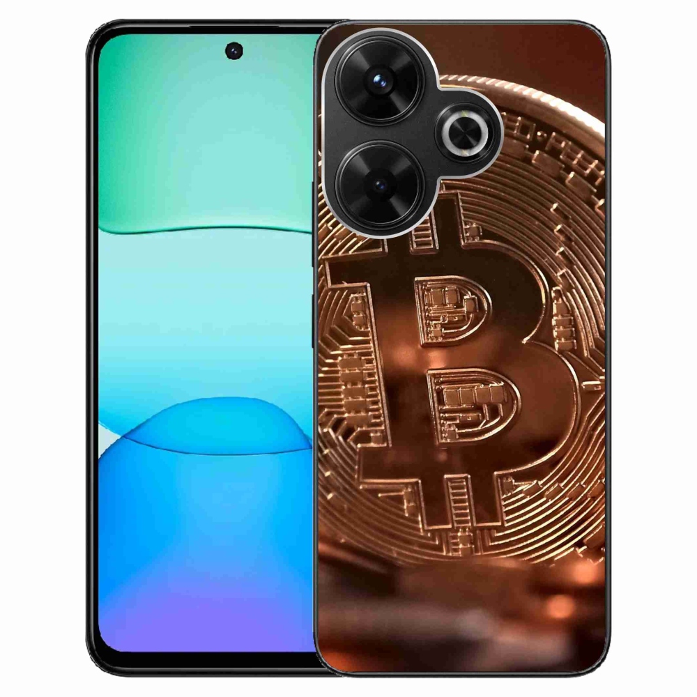 Gél borítás mmCase a Xiaomi Redmi 13 4G/Poco M6 4G számára - bitcoin