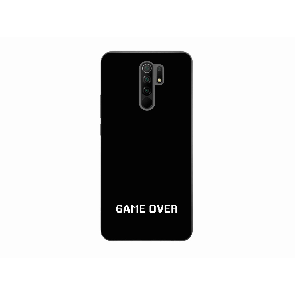 Gél borító mmCase a Xiaomi Redmi 9-hez - játék fekete háttérrel