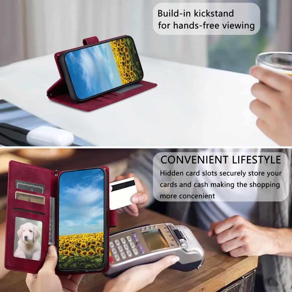 Mandalák könyv tok Xiaomi Redmi Note 14 - rózsa