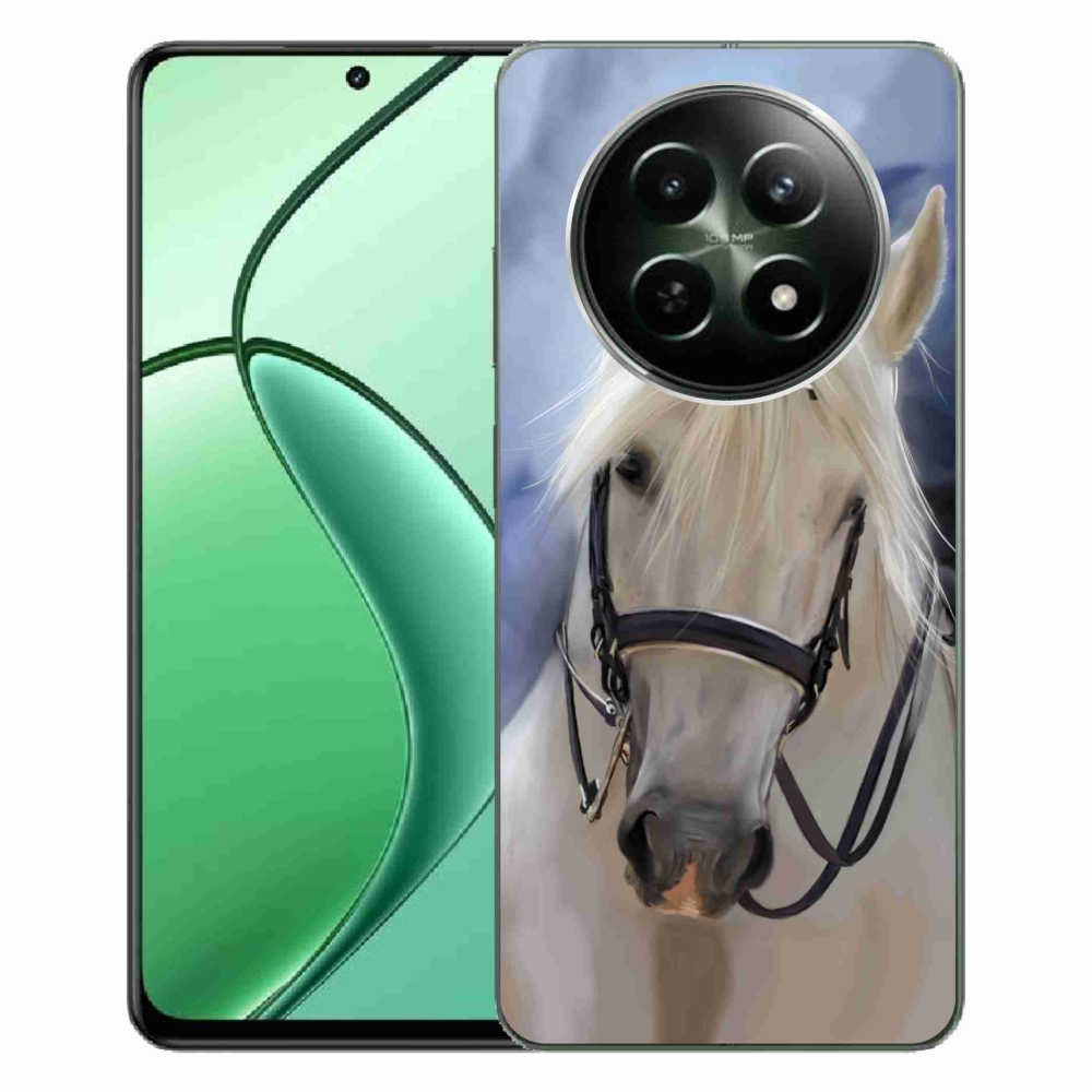 Zselés borítás mmCase a Realme 12 5G/12x 5G készülékhez - fehér ló