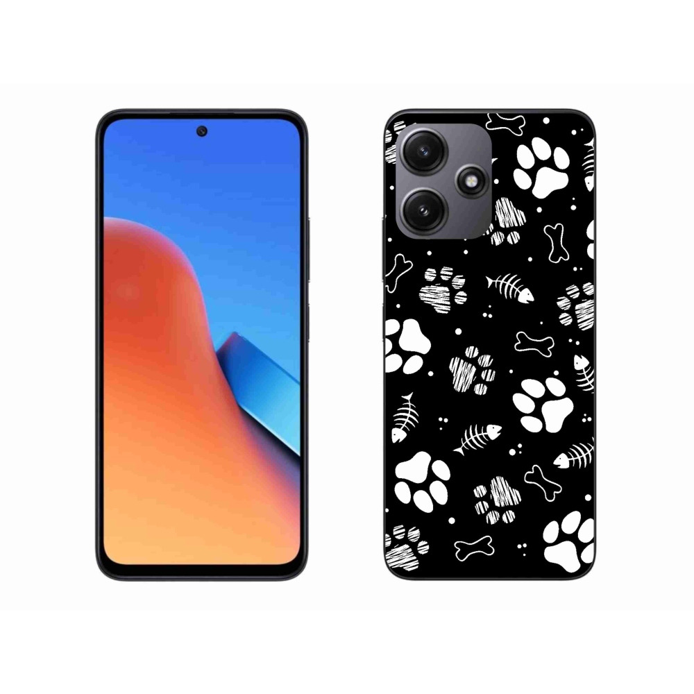 Gél borítás mmCase a Xiaomi Redmi 12 5G-hez - kutyamancsok