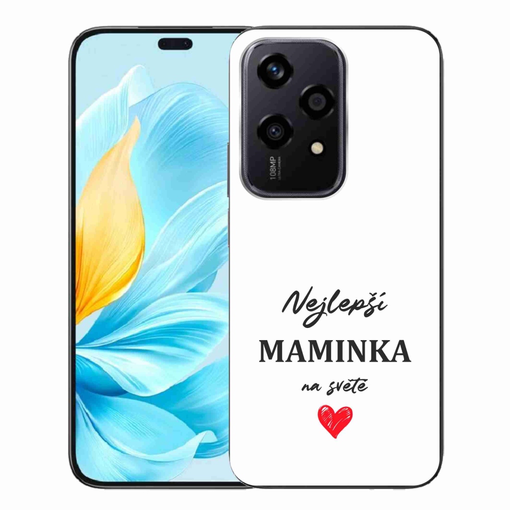 Gél borító mmCase a Honor 200 Lite 5G számára - legjobb anya 1 fehér háttér