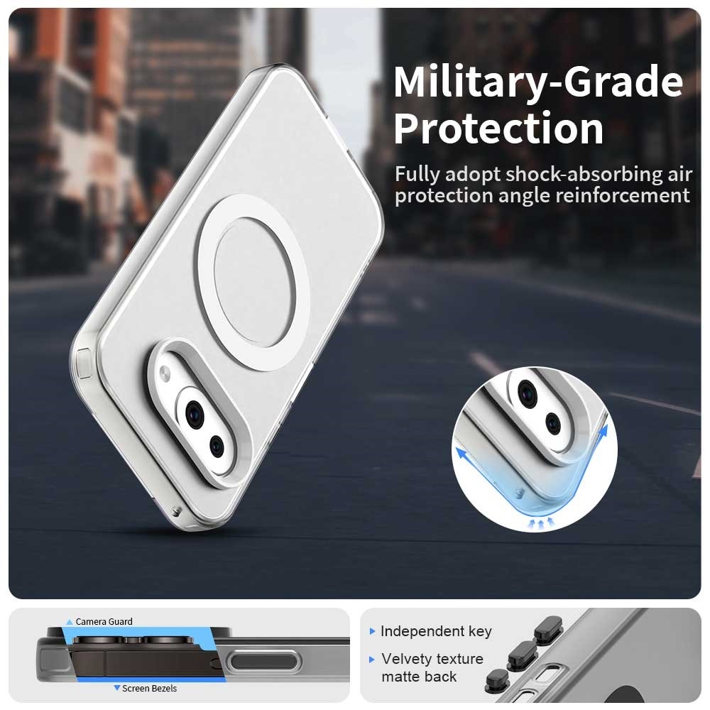 Candy zselés tok MagSafe-val a Google Pixel 9a készülékre - fehér