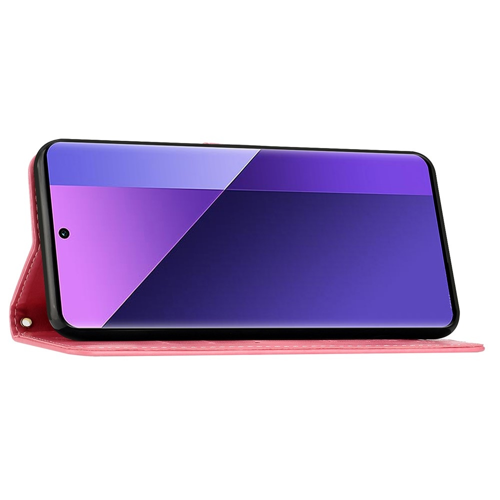 Virágok könyv tok Samsung Galaxy S25 Ultra készülékhez - rózsaszín