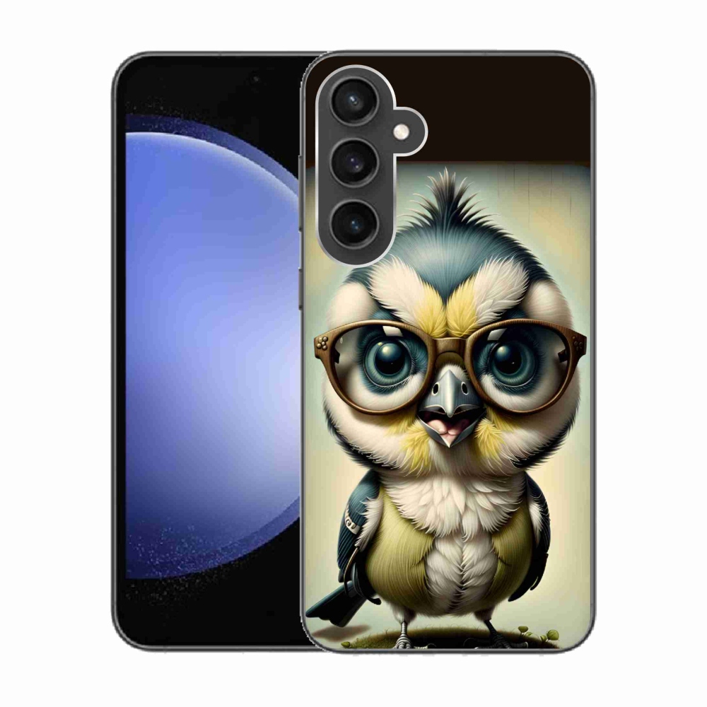 Zselés borítás mmCase Samsung Galaxy S23 FE - kölyök szemüveggel