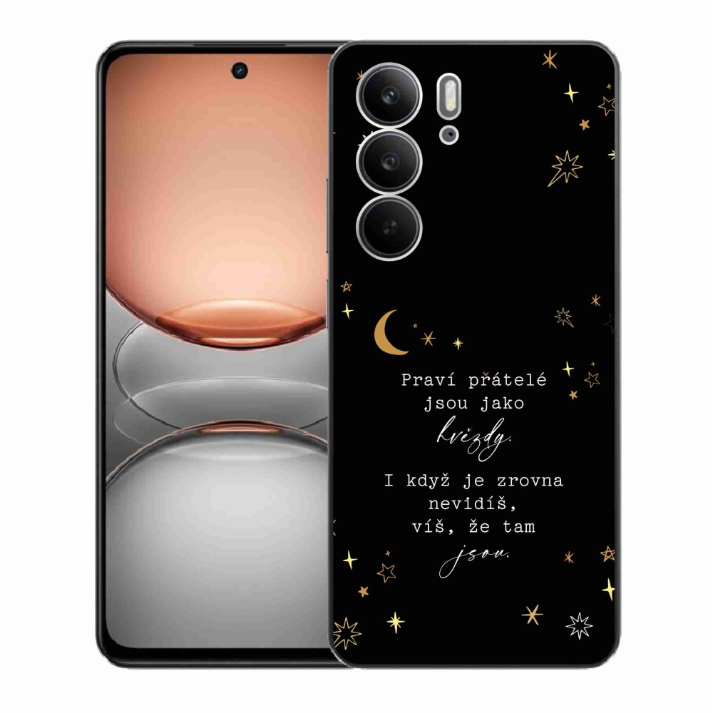 Gél borító mmCase a Realme C75 készülékhez - idézem 6 fekete háttér