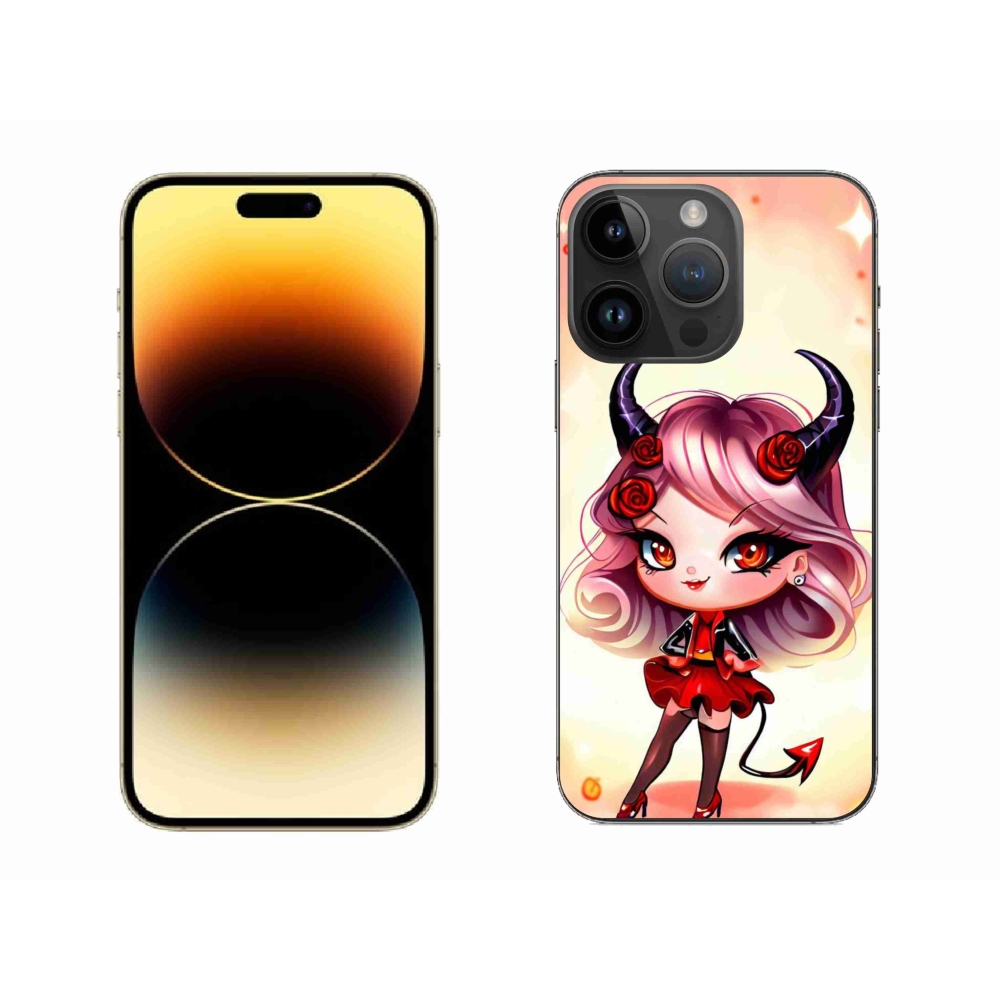 Zselés borítás mmCase iPhone 14 Pro Max készülékhez - rajzfilm ördög