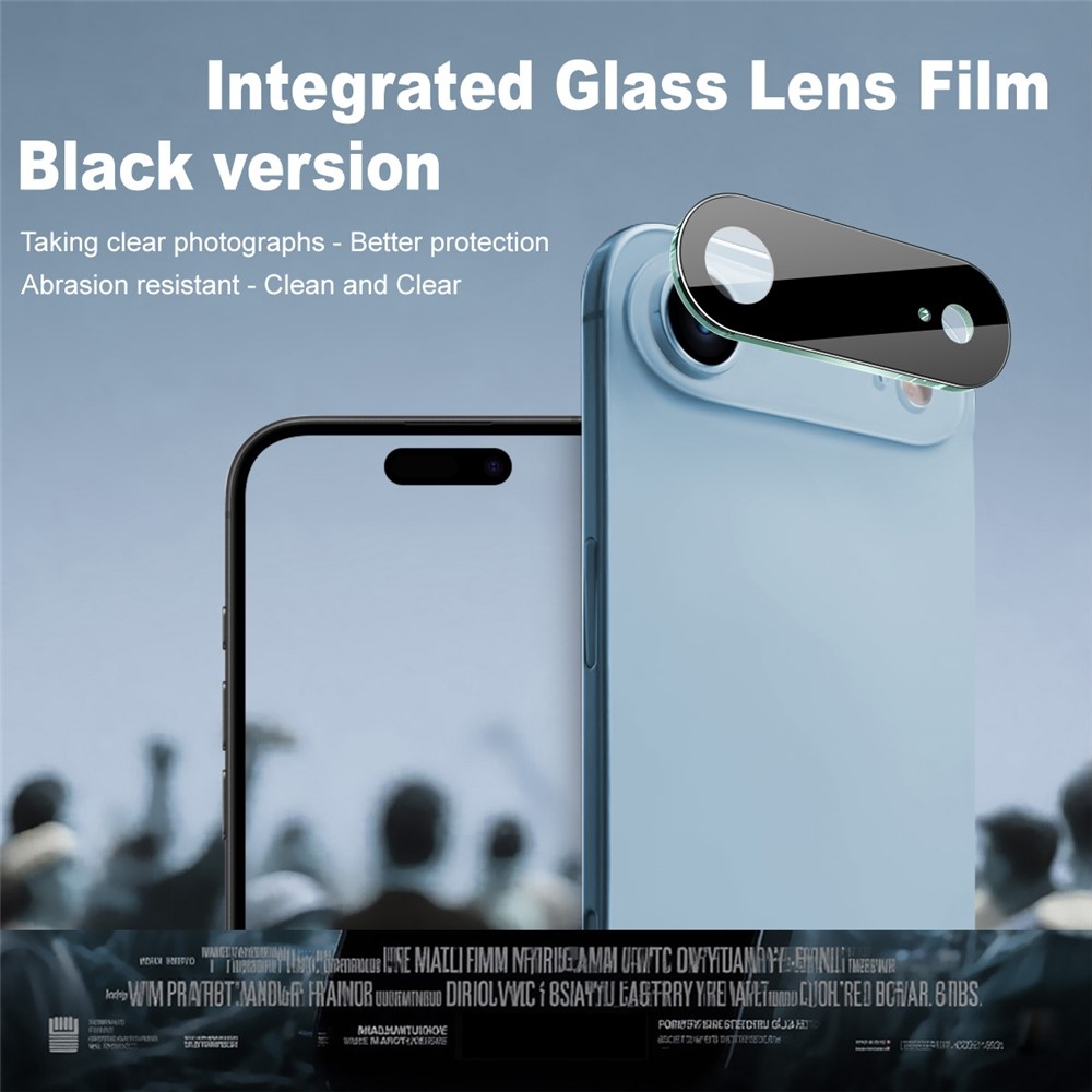 IMK kamera lencse üveg iPhone 17 Air készülékhez - fekete