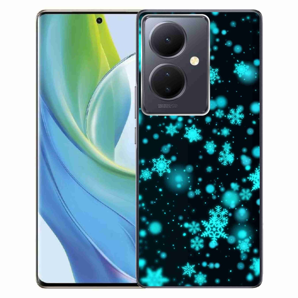 Gél borítás mmCase a Vivo V29 Lite 5G-hez - hópelyhek 1