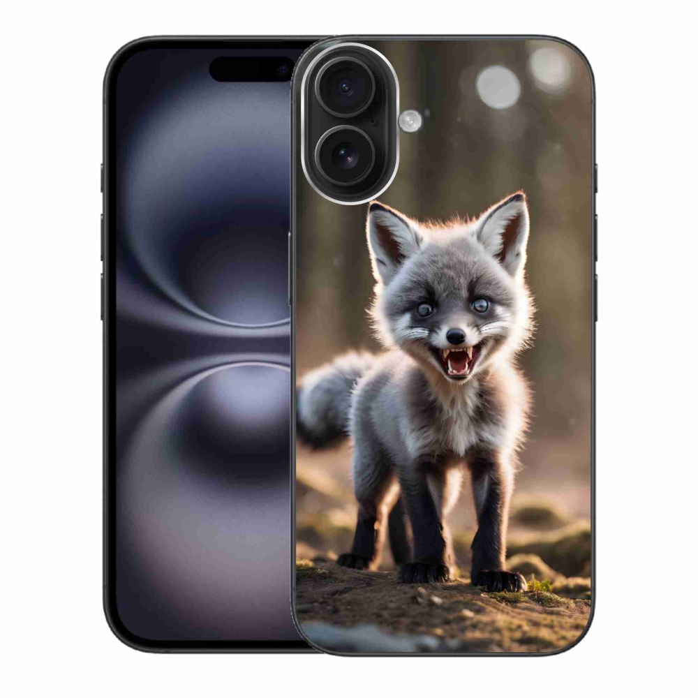 Gél védőhuzat mmCase iPhone 16 Plus készülékhez - angry fox