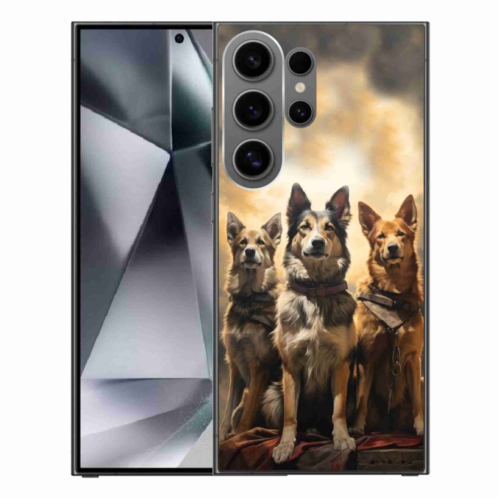 Zselés borítás mmCase Samsung Galaxy S24 Ultra - három kutya