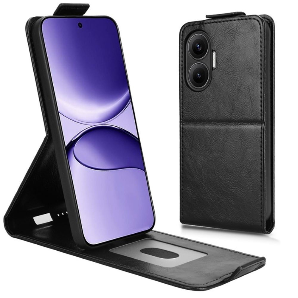 Vert flip tok a Xiaomi Poco F7 5G készülékhez - fekete