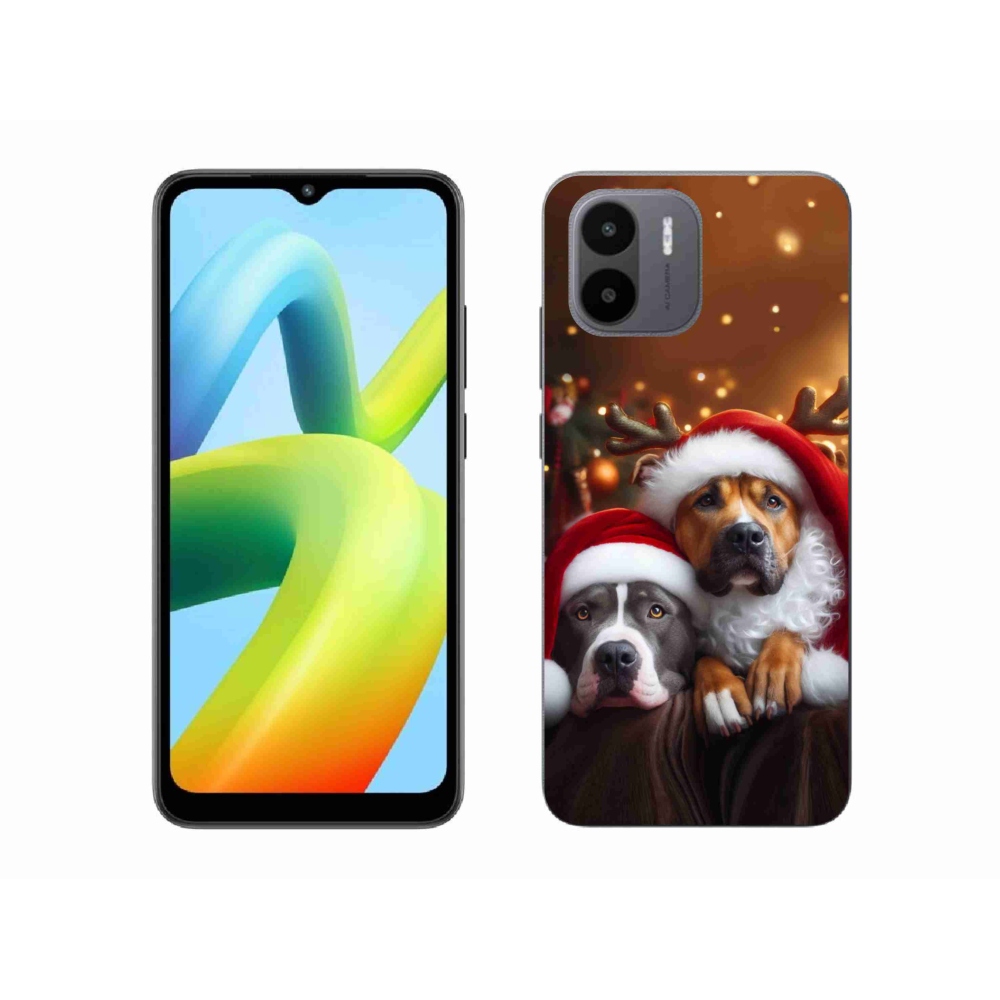 Gél borítás mmCase a Xiaomi Redmi A1/Redmi A2 - Karácsonyi kutyákhoz