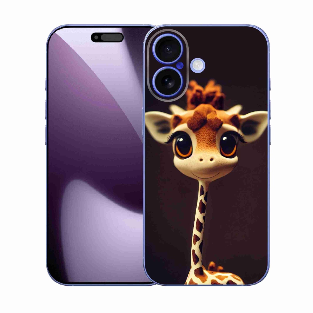 Zselés borítás mmCase iPhone 17 készülékhez - kis zsiráf