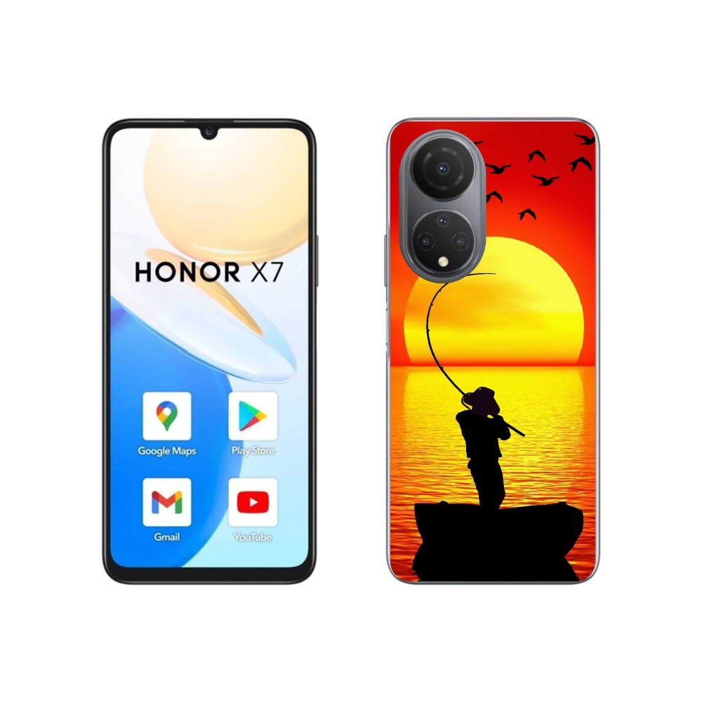 Zselés borítás mmCase a Honor X7 számára - horgászat