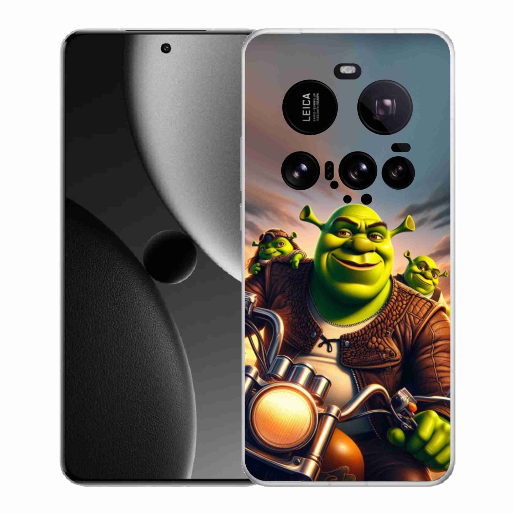 Gél borítás mmCase a Xiaomi 15 Ultra számára - Shrek egy motorkerékpáron