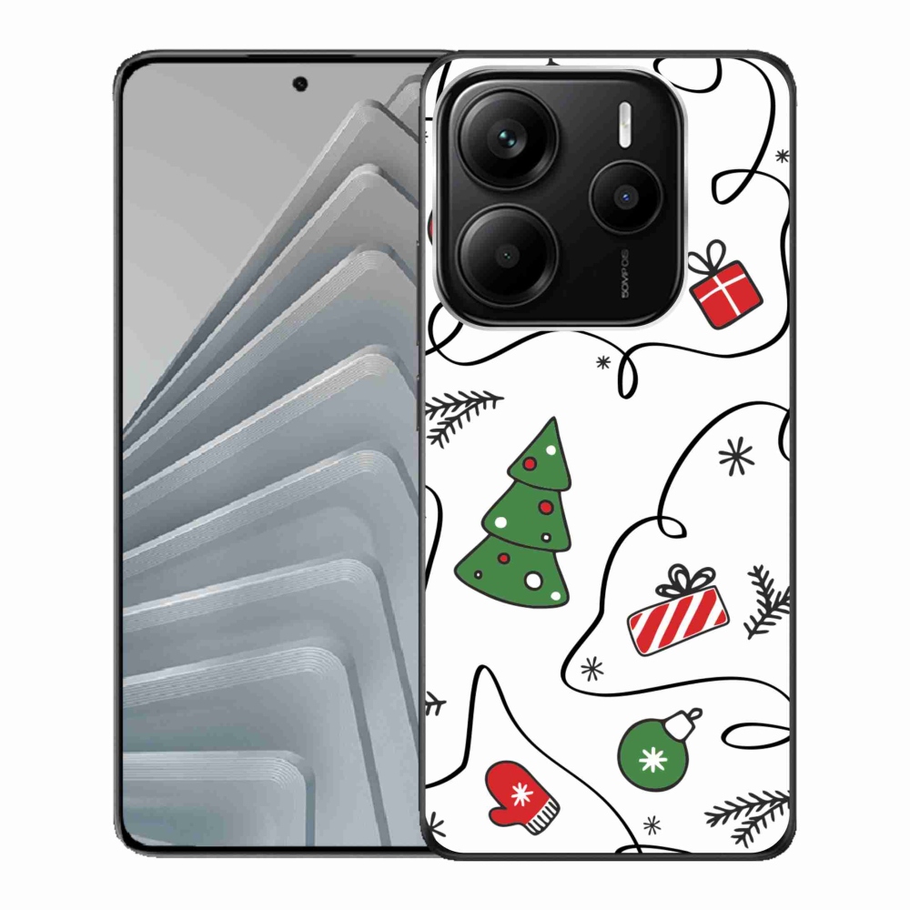 Gél borítás mmCase a Xiaomi Redmi Note 14 5G számára - karácsonyi motívumok