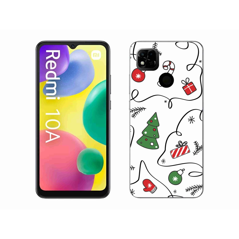 Gél borítás mmCase a Xiaomi Redmi 10A számára - karácsonyi motívumok
