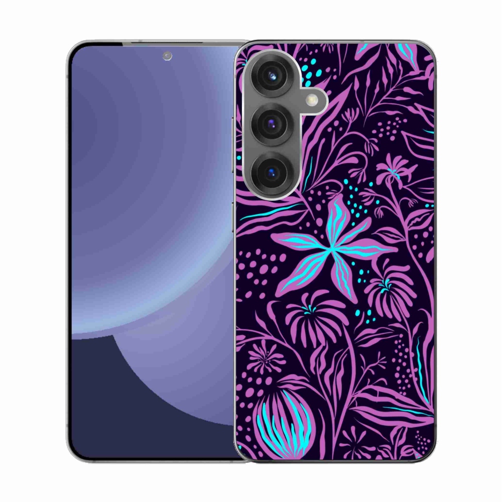 Zselés borítás mmCase Samsung Galaxy S25 - virágok 2