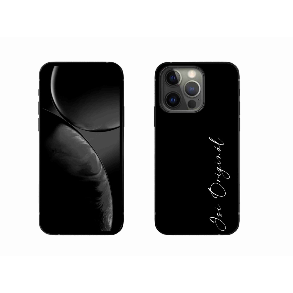 Gél borító mmCase iPhone 13 Pro 6.1 - te vagy az eredeti fekete háttér