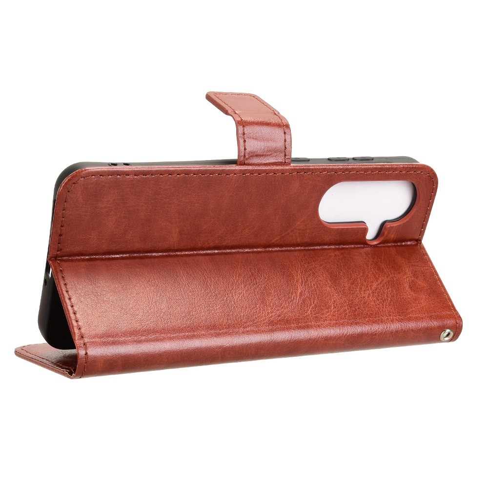 Őrült könyvtáska Samsung Galaxy A36 5G - barna