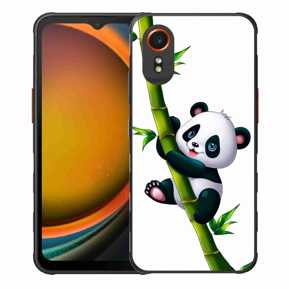 Gél borítás mmCase Samsung Galaxy Xcover 7 készülékhez - panda bambuszon