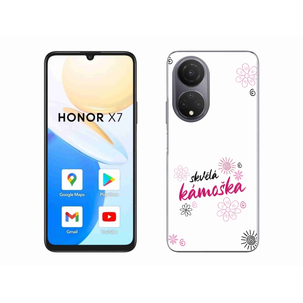 Gél borító mmCase a Honor X7-en - nagyszerű haver fehér háttérrel
