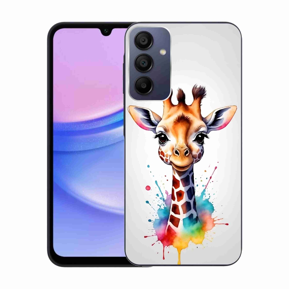 Gél védőhuzat mmCase Samsung Galaxy A15 4G/5G - zsiráf 1