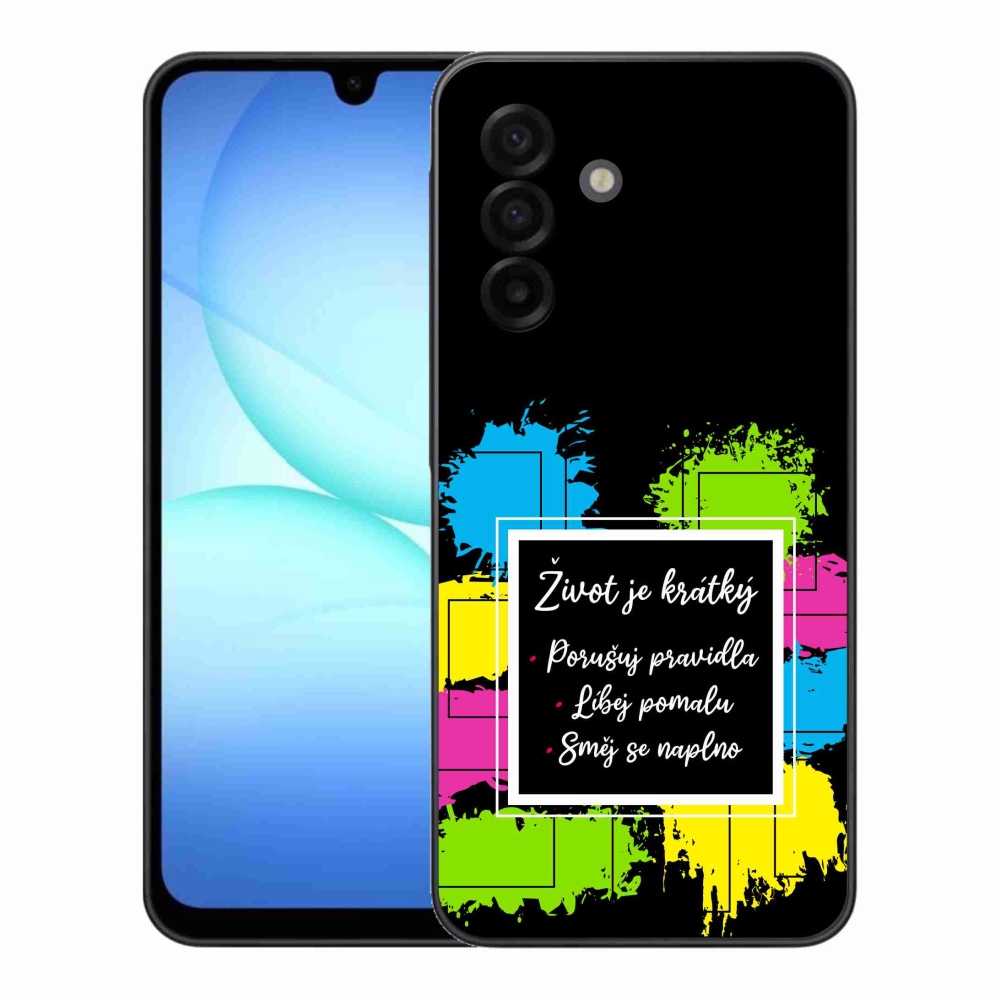 Gél borítás mmCase Samsung Galaxy A17 4G/5G - idézem 5 fekete háttér