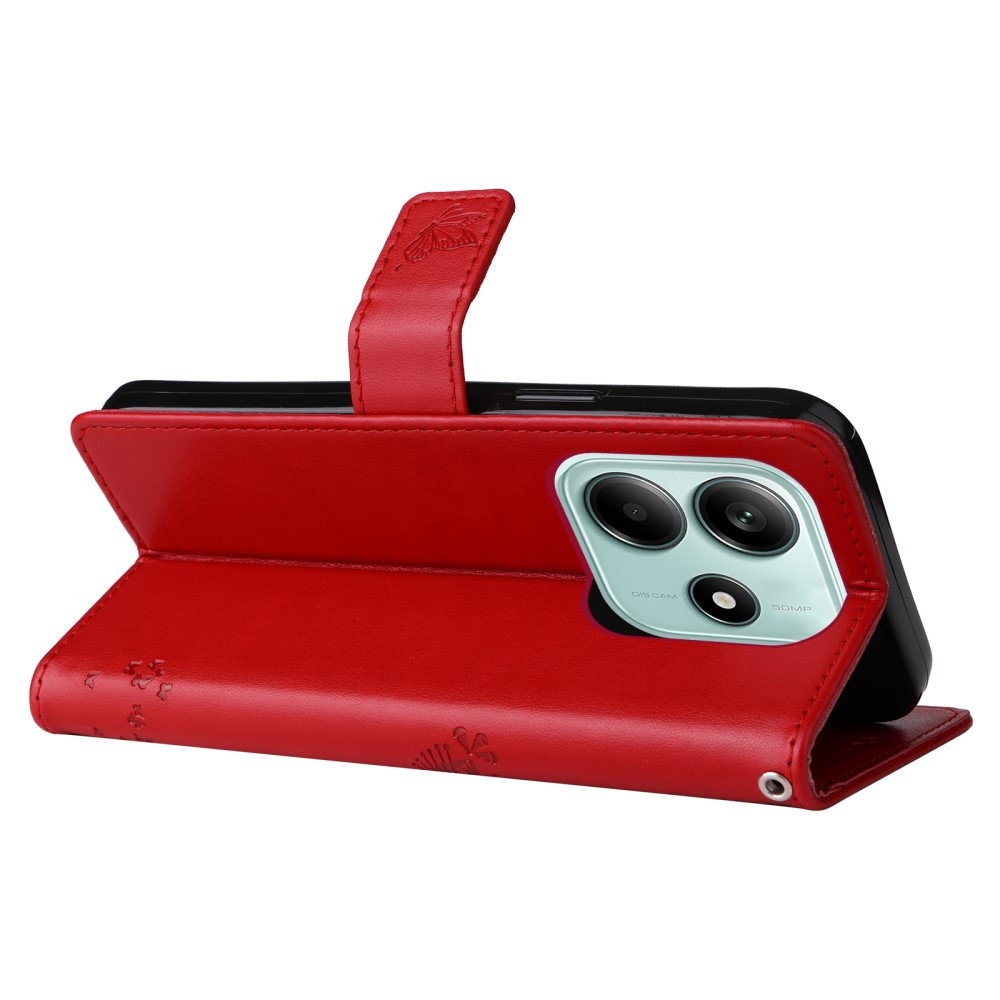 Fák könyve tok Xiaomi Redmi Note 14 5G - piros